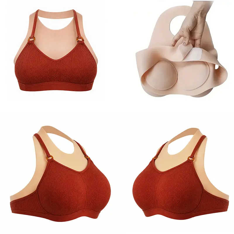 B-G Cup Silicone Breastplate, Cross Dressing Breast Plates, Cool Summer Breast Plate, Suitable for Movie Props, Stage Props, Surprise Gift for Friends. (Lightweight Version)