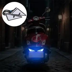 Universal Devil Eyes Headlight Motorcycle Headlights Mini Turn Signal Flasher Tail Lamp,Car LED Devil Eyes Light，Auto Decoration Lights