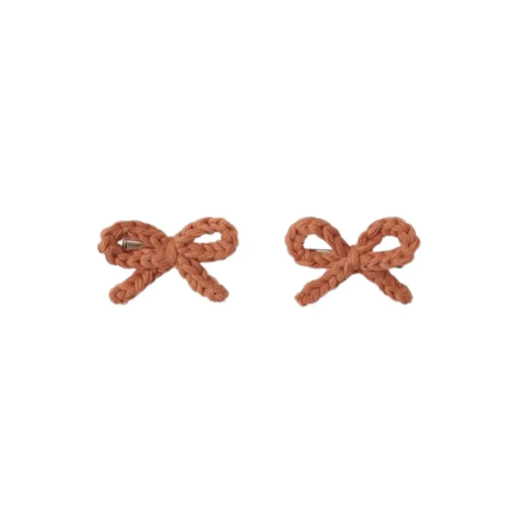 Crochet Bow Clips - Poppy by Rylee + Cru