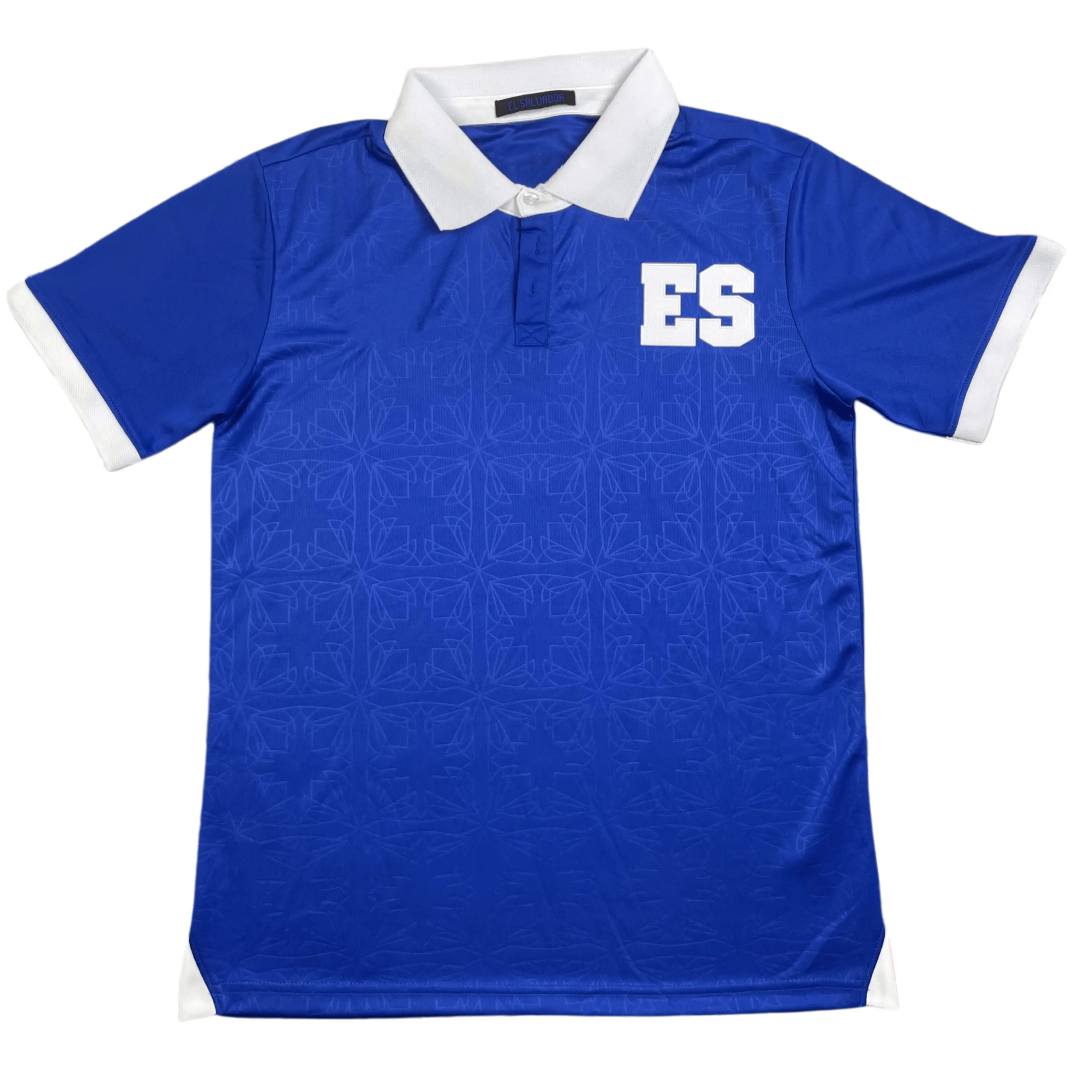 2024 2025 Home Retro Royal Blue Short Sleeved El Salvador Soccer Jersey