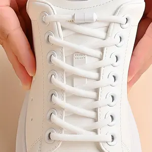 Adjustable Shoe Laces with Capsule Buckle, Quick Tie Shoelaces, Elastic Design for Lazy People, Fashionable Shoelaces for Skate Shoes & Sports Shoes, Elastic Laces for Sneakers, Shoe Strings for Sneakers