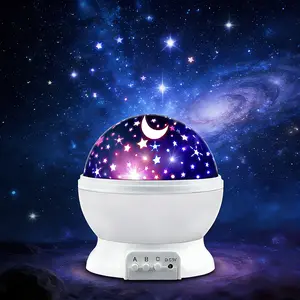 Galaxy Star Projector Night Light - 360° Rotating Starry Sky Lamp, USB Plug-In, Lights for Bedroom, Ideal for Kids Room & Home Ambiance Enhancement