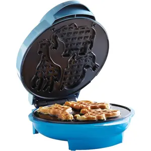Animal shape waffle maker machine nonstick blue