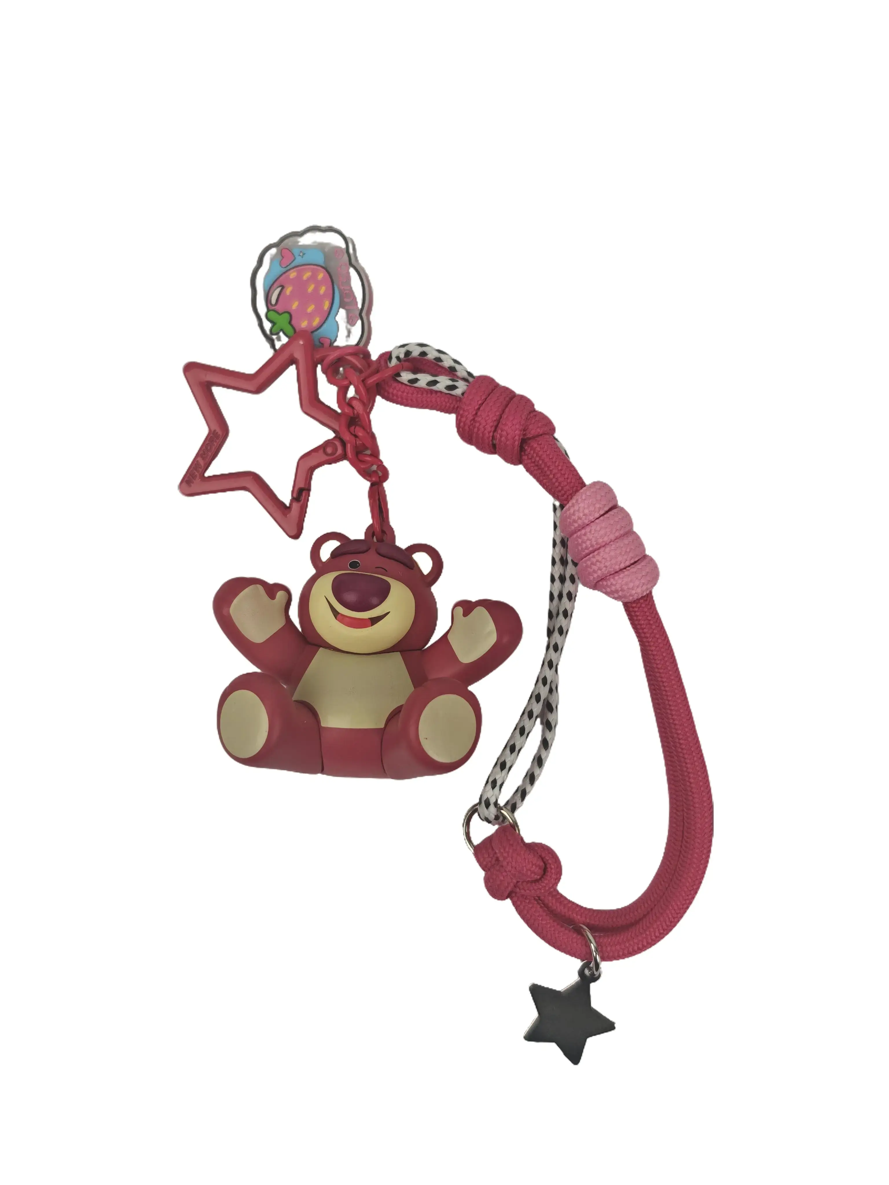Rumilife Toy Story Plush Keychain Collection – Buzz Lightyear Woody Alien Lotso Bear Cute Backpack Hanging Charm