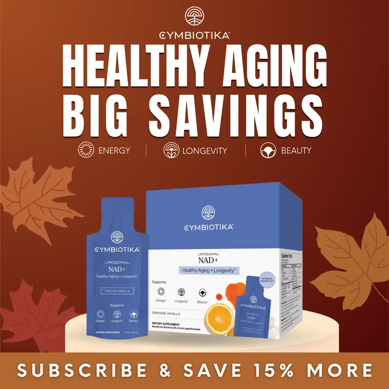 Liposomal NAD+ | 26 Packets | Cellular Energy, Healthy Aging & Radiant Skin | 10% Better Skin Tone & Elasticity in 12 Weeks | Clinically-Studied Lutemax | Apigenin, TMG & Niacin NAD+ Renewal | Heart & Brain Health | Plant-Based | Third-Party Tested