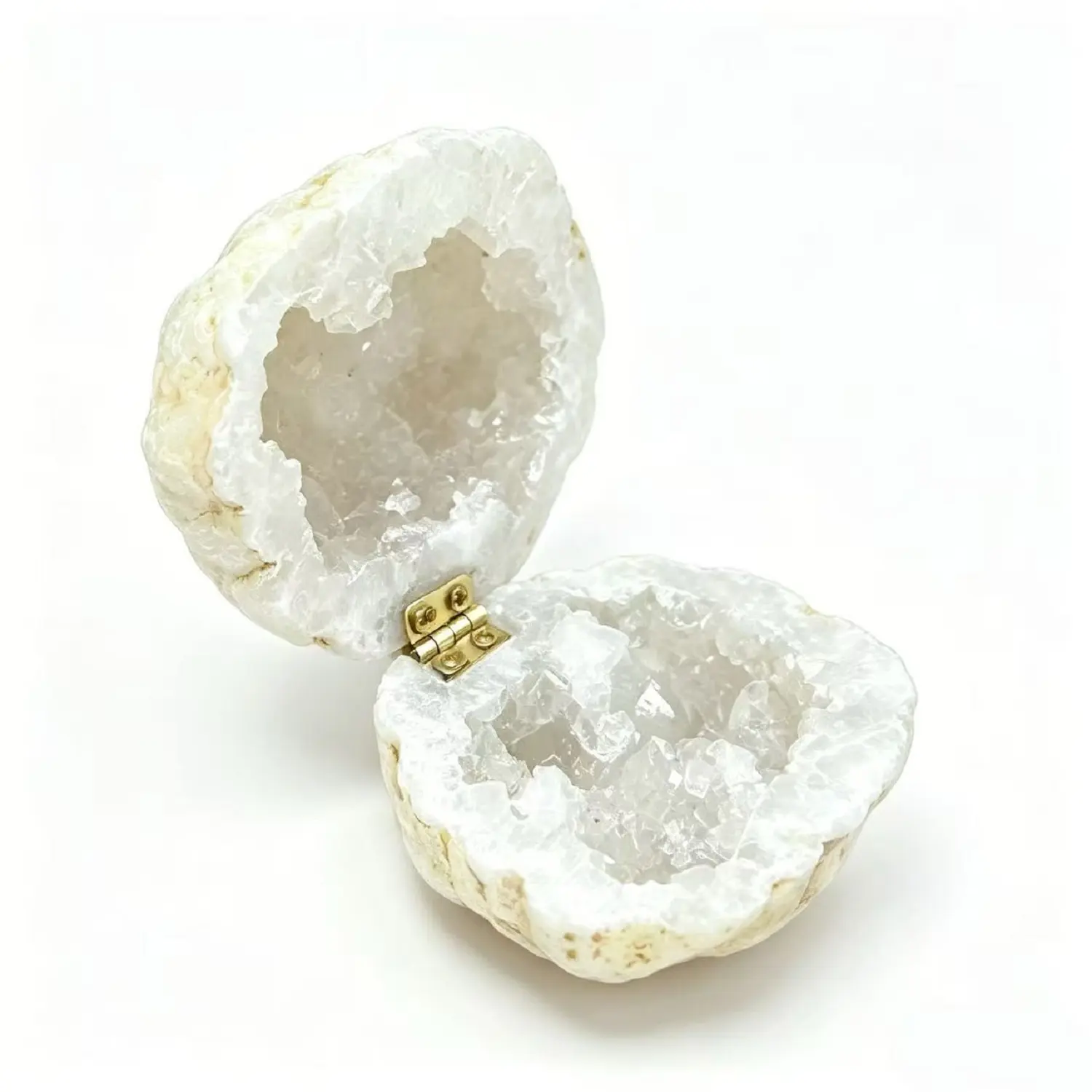 Handmade Natural Quartz Geode Jewelry Box - Unique Druzy Agate Ring Holder for Engagement, Wedding