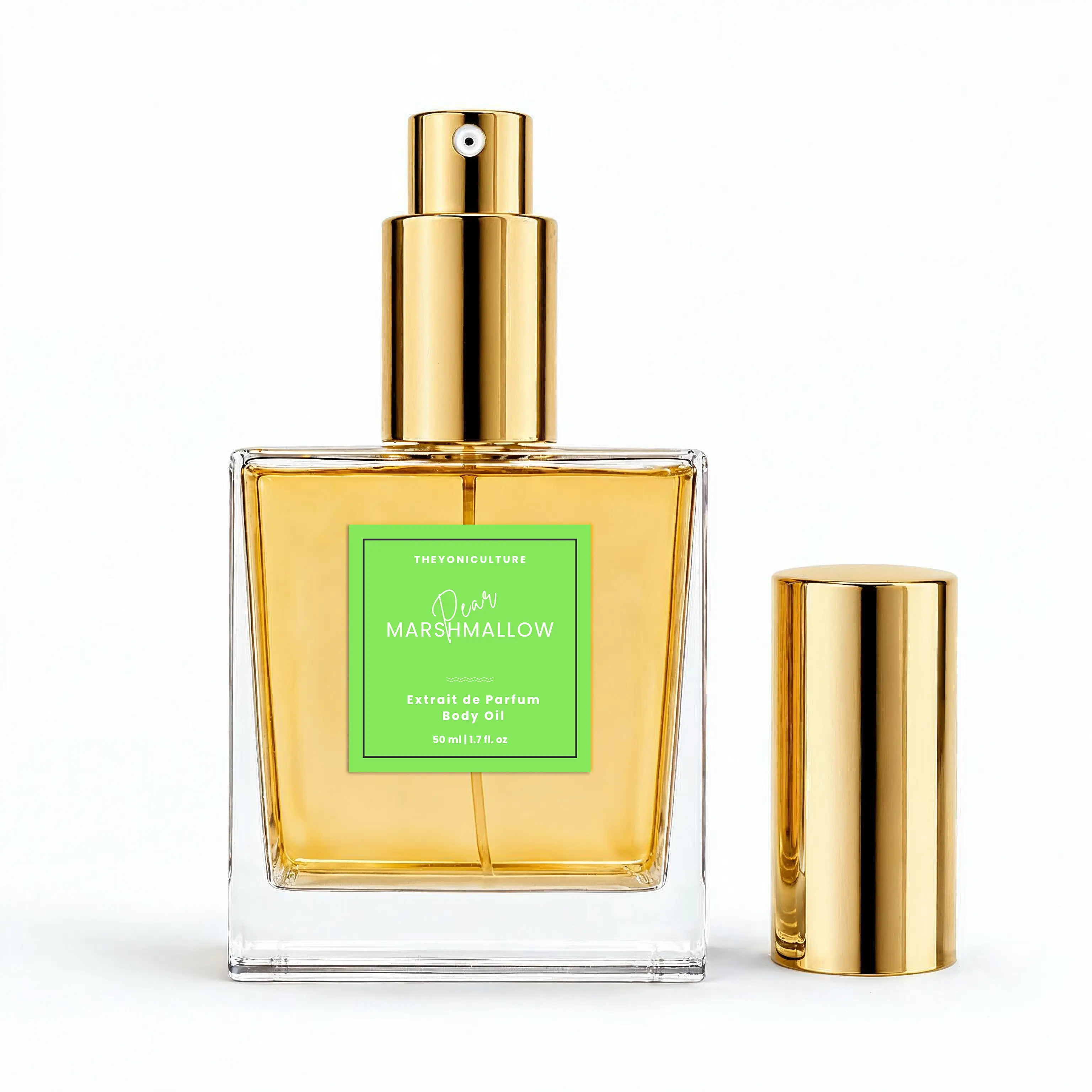 TheYoniCulture  Pear Marshmallow Perfumed Body Oil 1.7 Oz Notes: Pear, Top - Marshmallow Middle - Cream Bottom - Vanilla