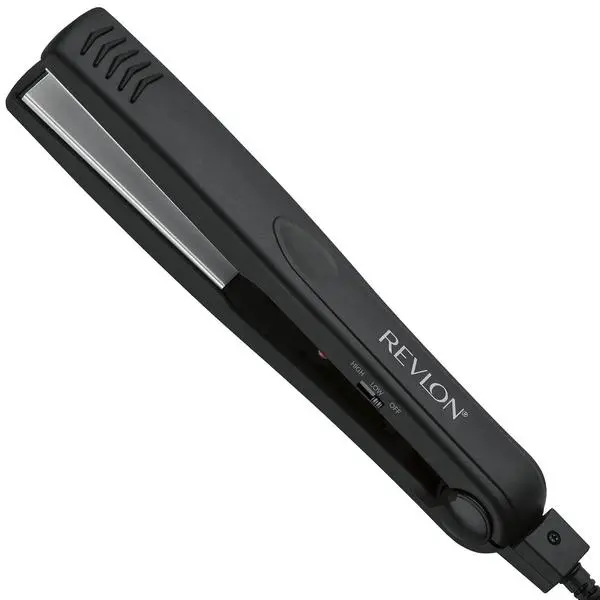Revlon Ceramic Flat Iron - 1 in, Silicone & Ceramic Coating, 400°F High Heat, Fast Results, Smooth Styles, Close Roots, Suitable for All Hair Types
