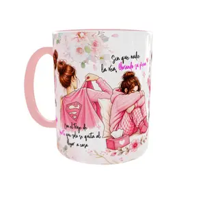 15 oz Motivational Quote Mug – “She Rises” Inspirational Coffee Cup