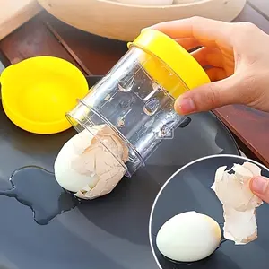 Easy Shake Eggshell Remover Tool, Manual Peeler Separator for Hard Boiled Eggs PP Kitchen Accessory for Home Chefs & Cooking, Kitchen Gadgets