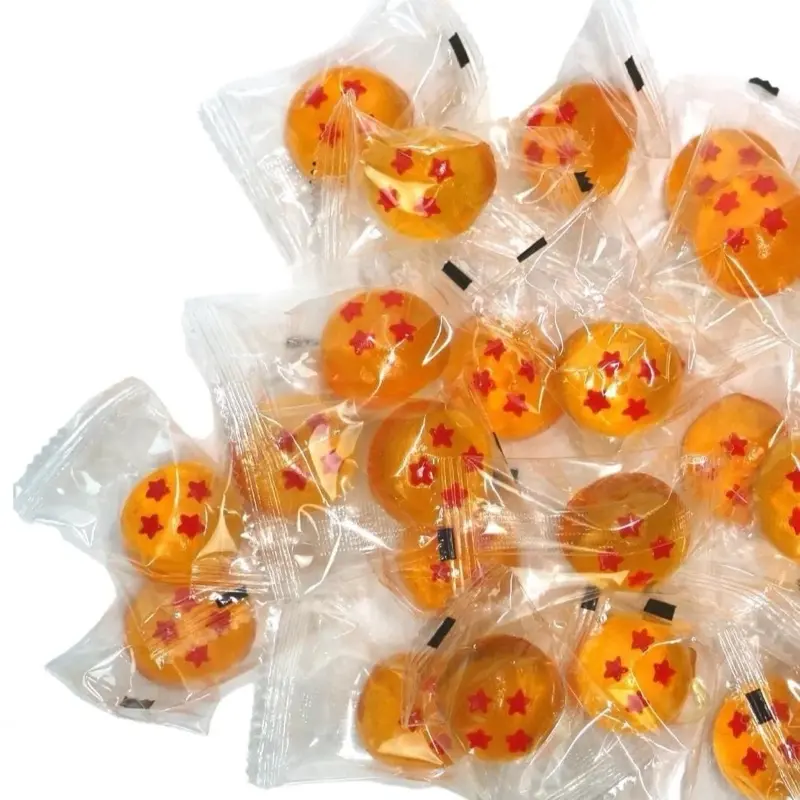 Anime Dragon Four Star Ball Gummies Individually Prepackaged Hero Dragon Gummies Strawberry Flavored Four Ball Design Candy Snack
