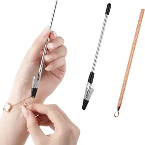 2026 New Upgraded Bracelet Helper Tool, Portable Bracelet Helper Easy to Put on Yourself, Fastener Helpers Tool for Jewelry Clasps, Necklace, Zippers, Crafts 2PACK