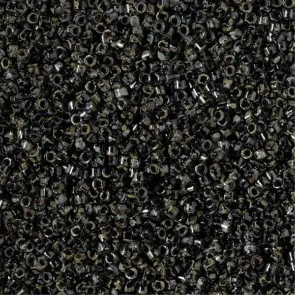 Black Picasso 11/0 delica beads || DB2261