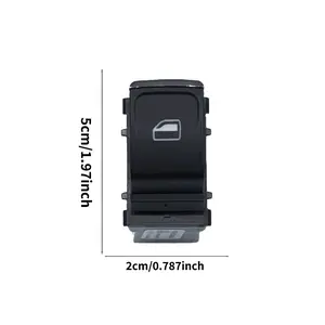 Glass Lift Switch Assembly Key, Compatible with Volkswagen Polo Vento Fox Up, Replacement Car Parts, No Battery Included，OE:6RD959855E