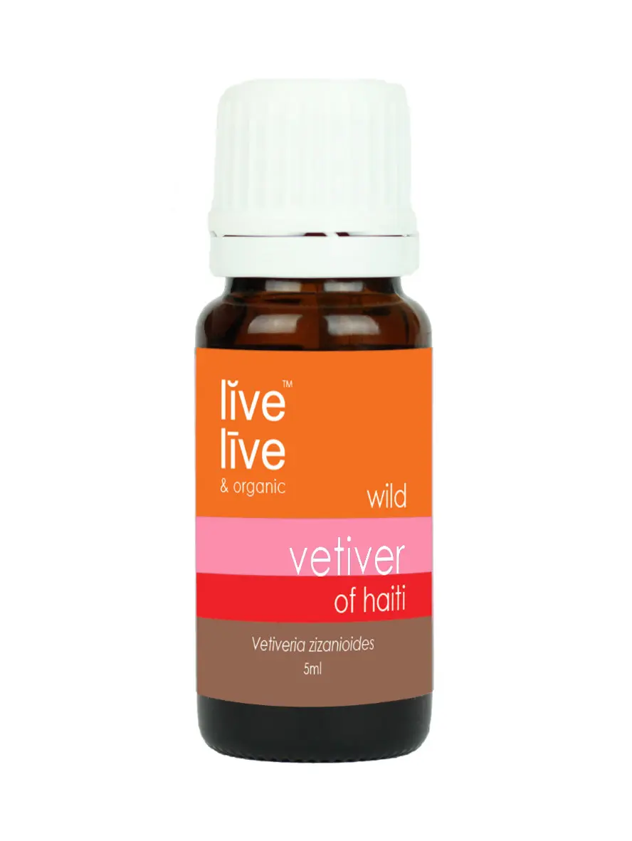 vetiver of haiti essential oil, 5ml, live organic