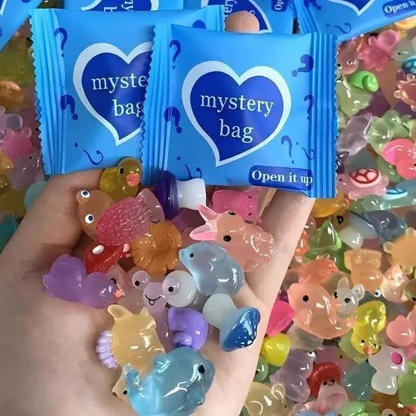 Magical Glow-in-the-Dark Mini Resin Animals (Assorted Styles & Colors) |  50/100pcs Holiday Value Packs Ideal for Fun Unboxing, Fairy Garden Displays & Kids/Teens Party Favors#SummerVibes