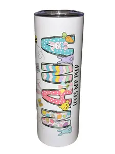 NANA - Easter - 20oz oz 20 oz. 20oz. - Skinny Straight Sublimation Tumbler - Amy's Tumbler Junkies - Your Favorite Tumbler Shop!