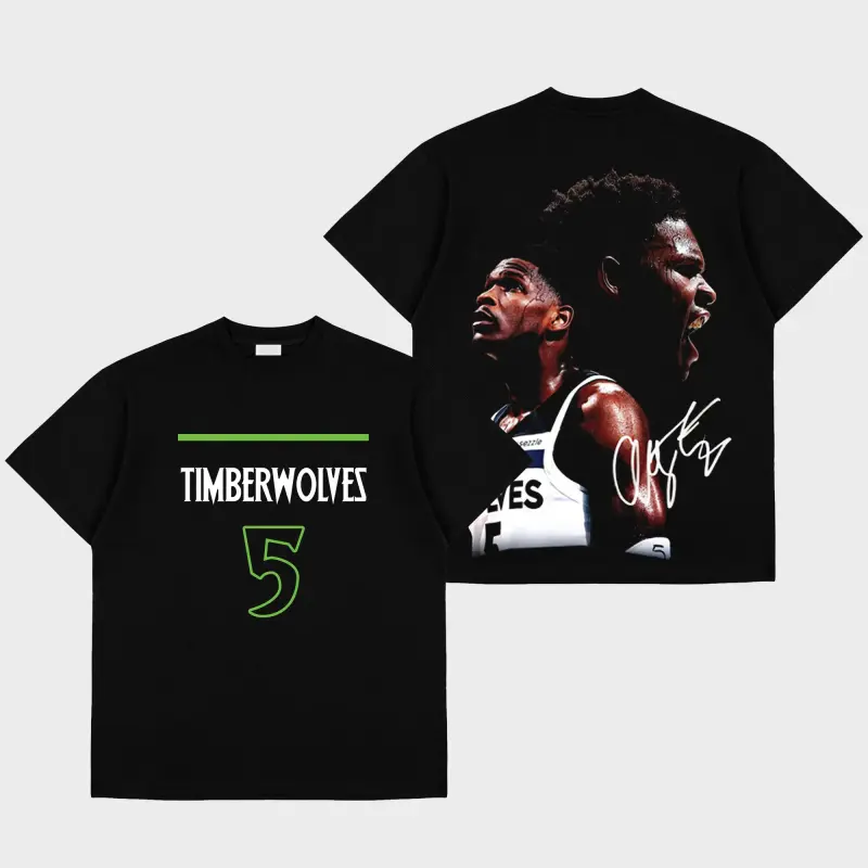 [ 🎉 Sale Up To 50%]  Anthony Edwards 5 Premium Cotton Oversize  T-Shirt, The Ant-Man  T-Shirt, The Minnesota  T-Shirt , Sunday Basketball  T-Shirt , Game Day  T-Shirt , Game Day Outfit