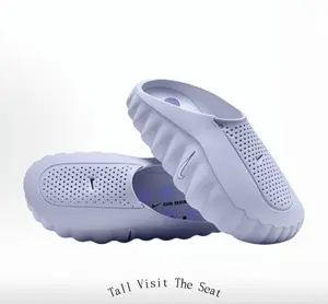 Purple EVA Cloud Slides, Soft Cushioned Non-Slip Shower Slippers, Lightweight Breathable Casual Sandals for Indoor & Outdoor