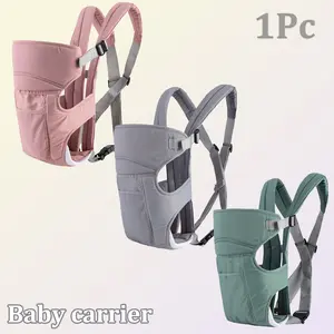 Ergonomic Baby Carrier, Comfortable Lightweight Infant Backpack, Easy Wear Waist Support, Suitable for Newborns to Toddlers, Newborn Sling Carriers, Adjustable Ergonomic Carrier