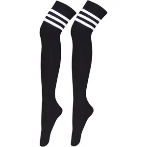 Women Thigh High Socks Extra Long Cotton Knit Warm Thick Tall Long Boot Stockings Leg Warmers