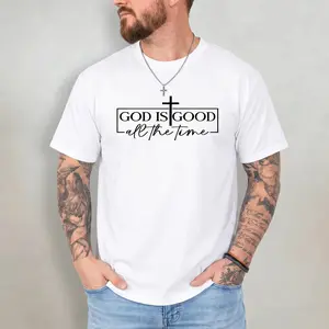 Express Your Faith – T-Shirt with 'GOD IS GOOD all the time' and Cross Graphic for Every Christian