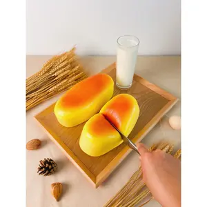 Japanese Cheesecake Inspired Slow-Rise Toy - Realistic Squishy Toy with Scented Bread Aroma, Safe for Kids & Stress Relief for Adults