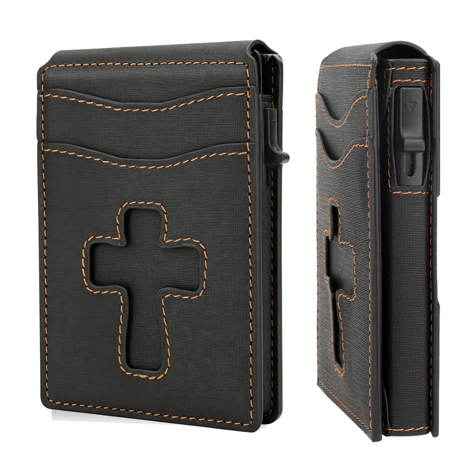 2026 Upgraded Wallet for Men, Mens Wallet Minimalist Slim Wallet, Smart Leather Pop Up Case Wallet ,RFID Blocking Bifold Wallet