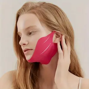 V-Line Lifting Mask 5 Count Double Chin Reducer Hydrogel Collagen with Niacinamide Centella Asiatica Hydrating Anti-Aging Sensitive Moisturizer for All Skin Types No Need to Wash