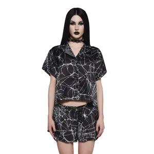 Walking Into Spiderwebs PJ Set