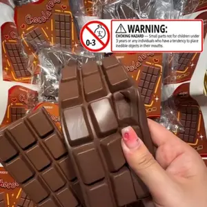 Super Soft Slow Rebound Hachimi Chocolate Large Board New Cute Super Soft Trendy Finger Student School Supplies