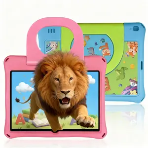 10.1 Inch Learning Tablet, Educational Tablet with 2.4G WiFi, GMS, Eye Protection Screen, Parental Monitoring, Educational APP, Dual Camera, Shockproof Case, Android Tablets