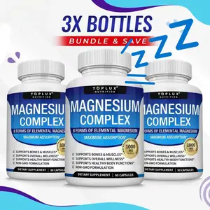 Toplux Magnesium Complex 8 Essential Magnesium Supplement 1000mg    Promote sleep   Increase immunity