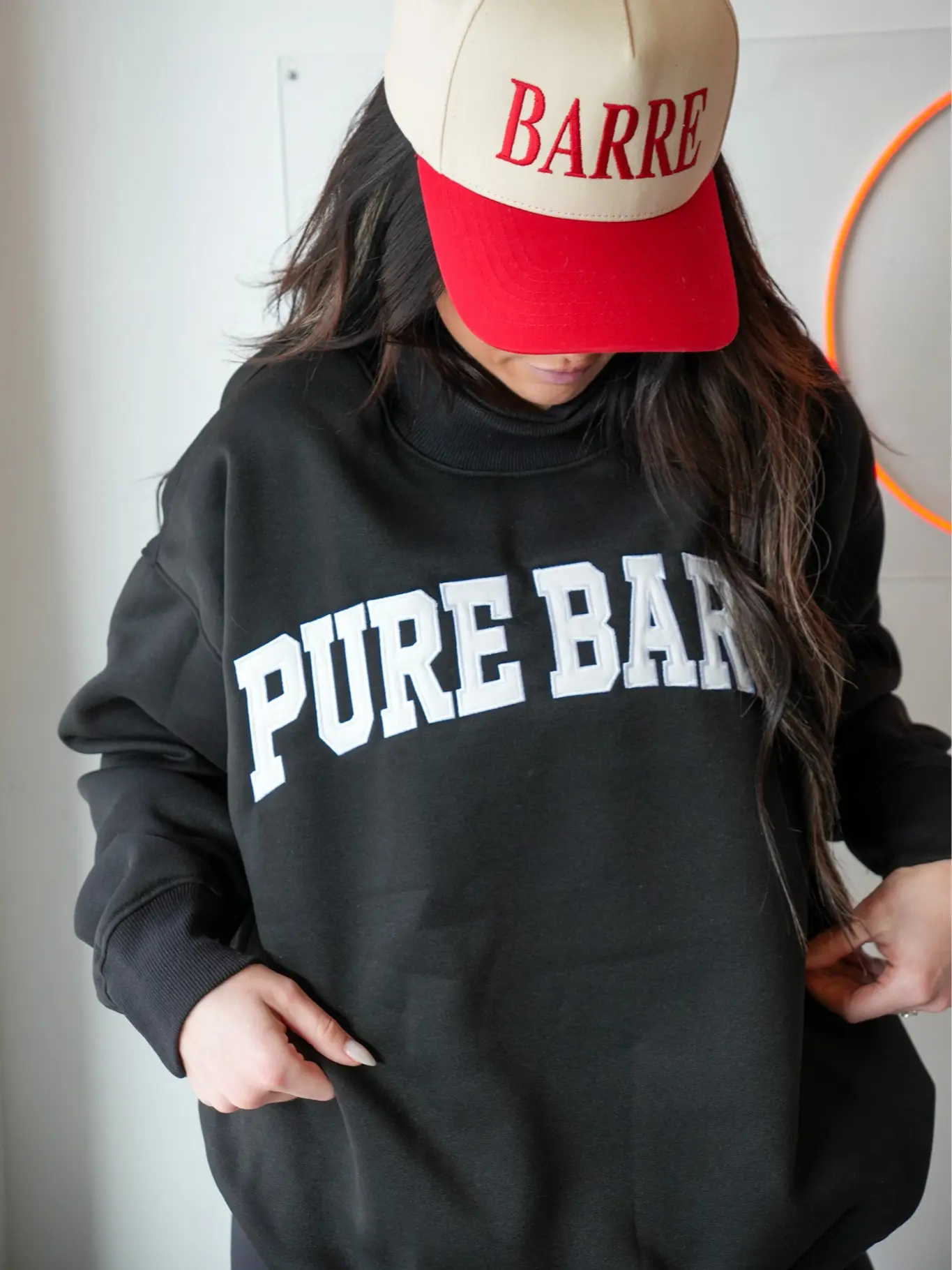 BARRE Oversized Mockneck Sweatshirt