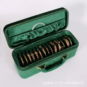 Loveden in-stock 15-slot bracelet storage box, large-capacity, light luxury, high-end jade bracelet jewelry storage box, special for gold, auction bracelet storage bag, travel storage bag for summer travel, gift for girlfriend