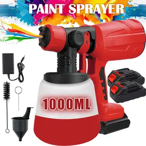 Paint Sprayer High Power Electric Spray Paint 1000ml High Capacity Container Easy to Clean for Paint Sprayer for Furniture Garder Chairs Fence Walls Door Etc