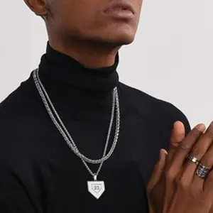 FaithHeart Baseball Necklace Softball Pendant Sports Chain Jewelry