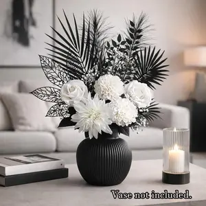 Modern Minimalist Fake Flower Arrangement Set, Artificial Fake Flowers, Artificial Flower Decorations, & Design, No Maintenance Required, Perfect for Living Room Decor