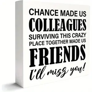 Funny Leaving Gifts for Coworker Colleague Women Men, Farewell Goodbye Going Away Gifts for Coworker, New Job Retirement Gifts for Coworkers, Coworker Decorations, I'll Miss You 5x5 inch