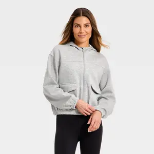 Women's Airy Sleek Full Zip Scuba Hooded Jacket - All in Motion