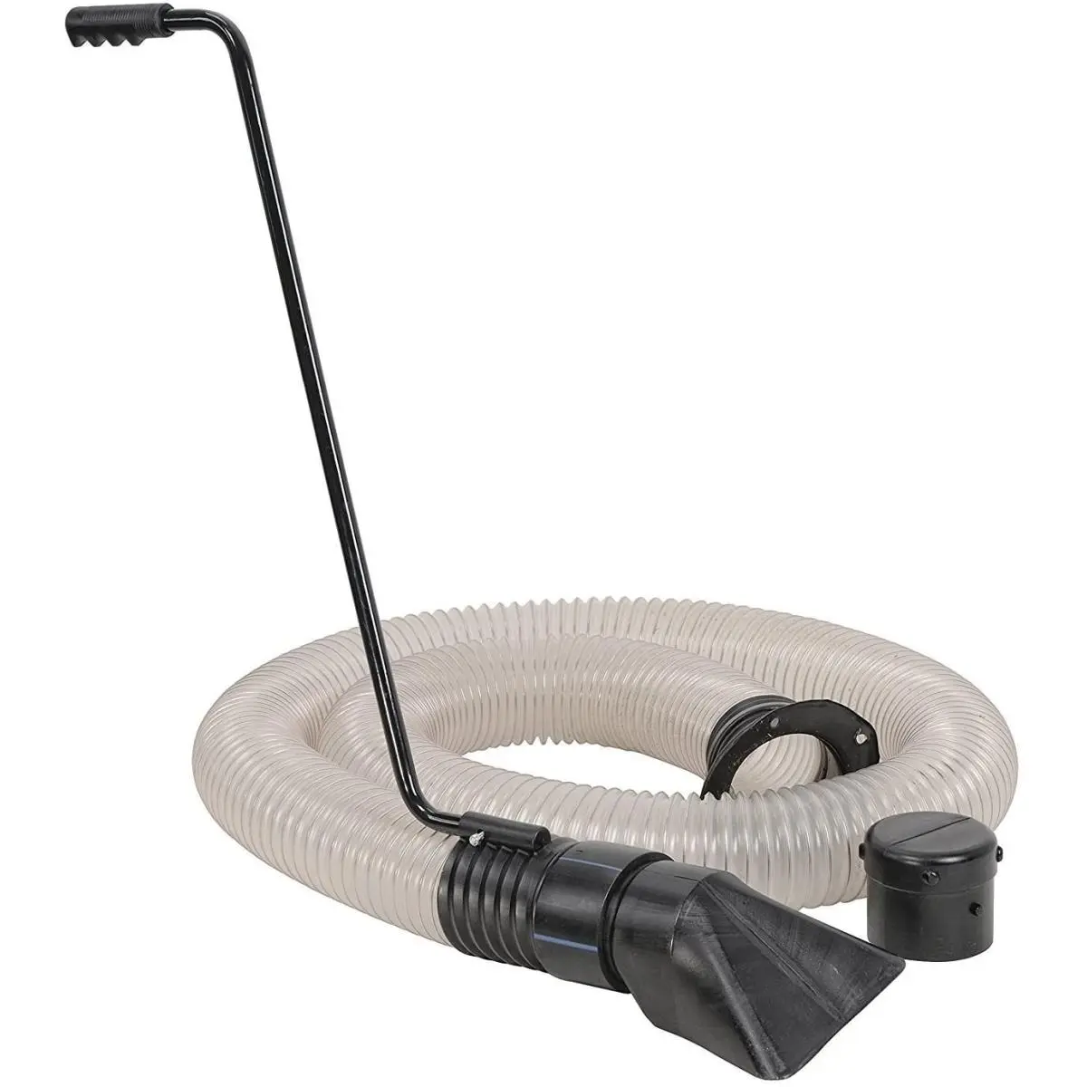 212 MAIN Universal Fit Wood Chipper, Shredder & Mulcher with 4 in. x 10 ft. Leaf Vacuum Kit, Adapters+Hose Set for Dry Debris Leaf Cleanup (PU/PVC Components)