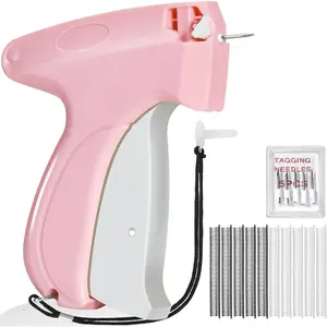 Quick Clothing Fixer stitch gun for Clothes Multifunctional Portable Garment Repair Tool Suitable for Store Warehouse Consignment Yard Sale(Pink-1)