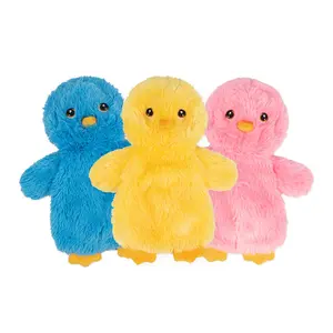 Best Pet Supplies Crinkle Baby Chicken Stuffless Dog Toy Set - No Stuffing Squeaky Plush Multi-Pack for Dogs | Crinkle Sound | Durable Flat Design | Interactive Toy Set for Small Medium Large Dogs