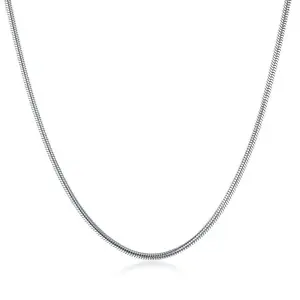 Stainless Steel Necklace Chain Snake 16-24 Inches 2MM Chain Lobster Clasp B205