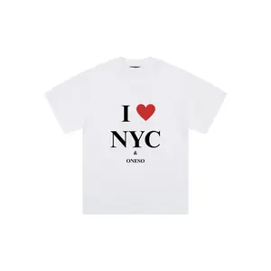 ONESO Women's Letter Print Drop Shoulder Tee Soft Cotton Blend Casual Basic Short Sleeve Crew Neck Top for Summer Daily Wear