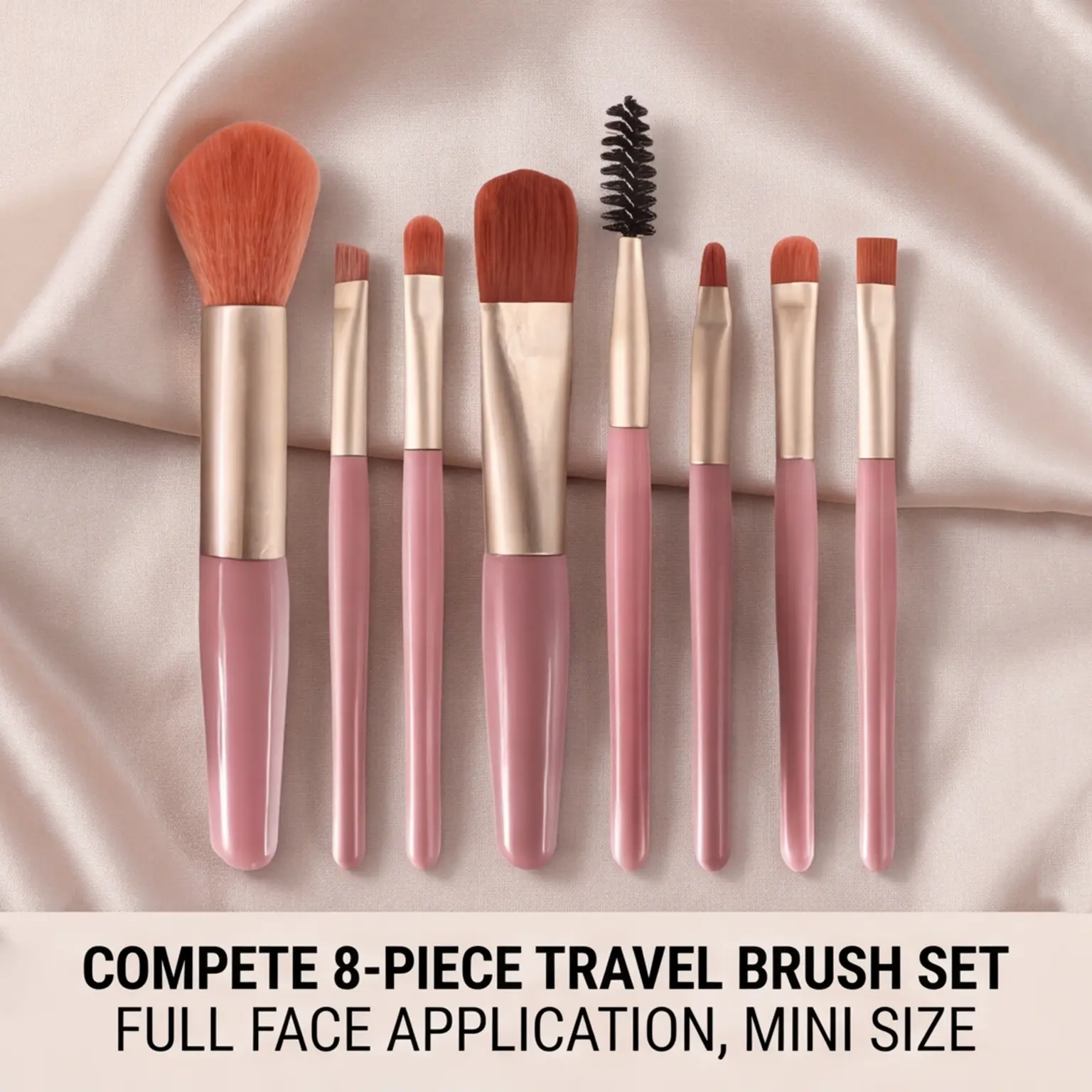 8Pcs Soft Makeup Brush Set Professional Face & Eye Cosmetic Brushes Foundation Blush Eyeshadow Make Up Beauty Accessory