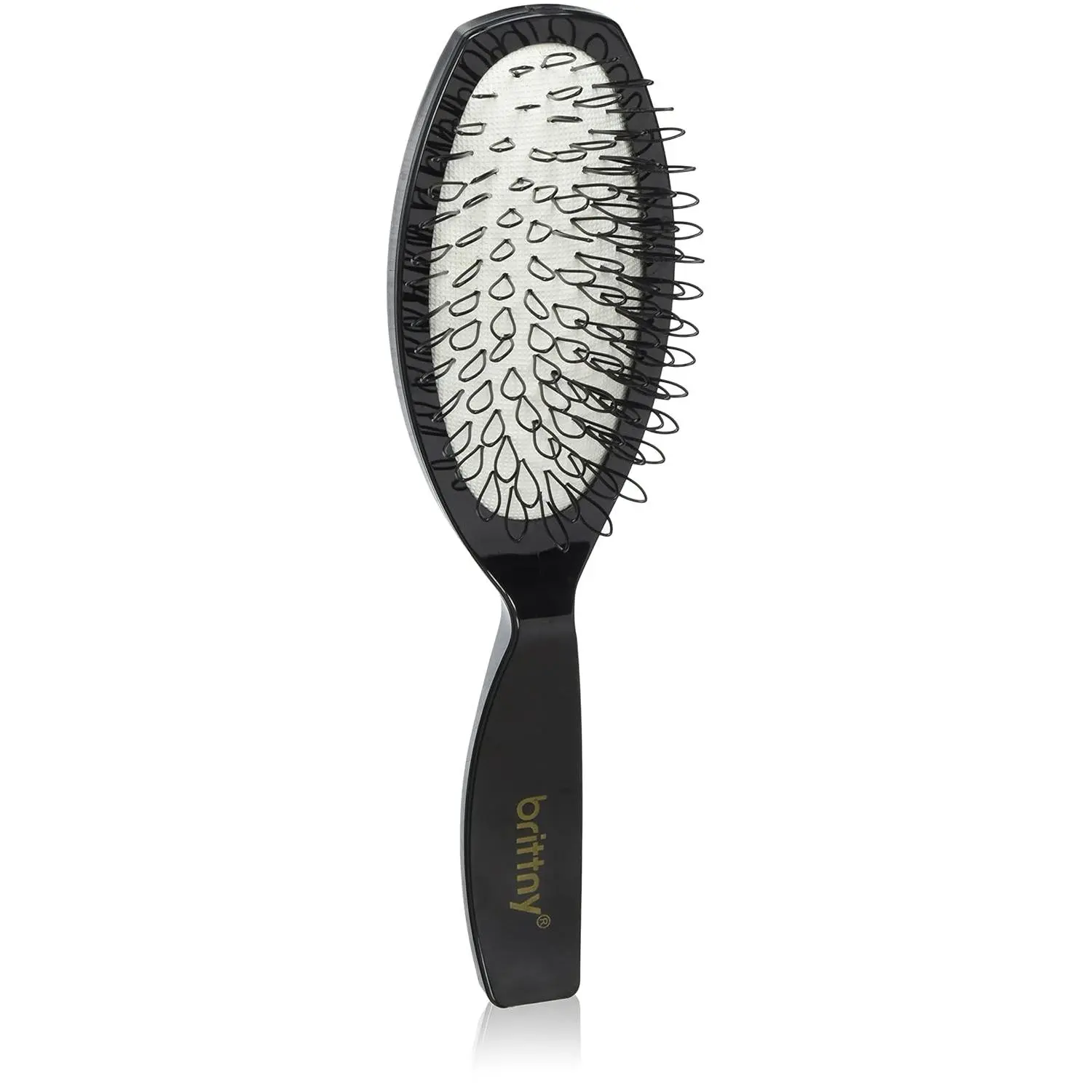 BRITTNY 2-Piece Wig & Rubber Bristle Cushion Brush Combo, Professional Haircare Tools for Salon Dry Styling, Model SB-BR52032, Detangle Fine, Curly, Textured, Wavy, Color & Chemically Treated Hair, Hair Brushes & Combs