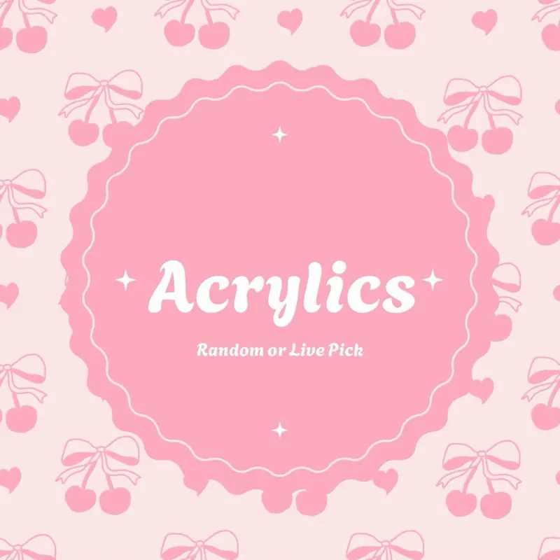 Acrylics for Badge Reels Random or Live Pick || MadeByAndrea