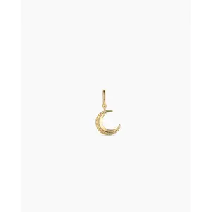 gorjana – Crescent Parker Charm – 18K Gold-Plated Charm – Modern & Celestial – Layerable Jewelry Piece
