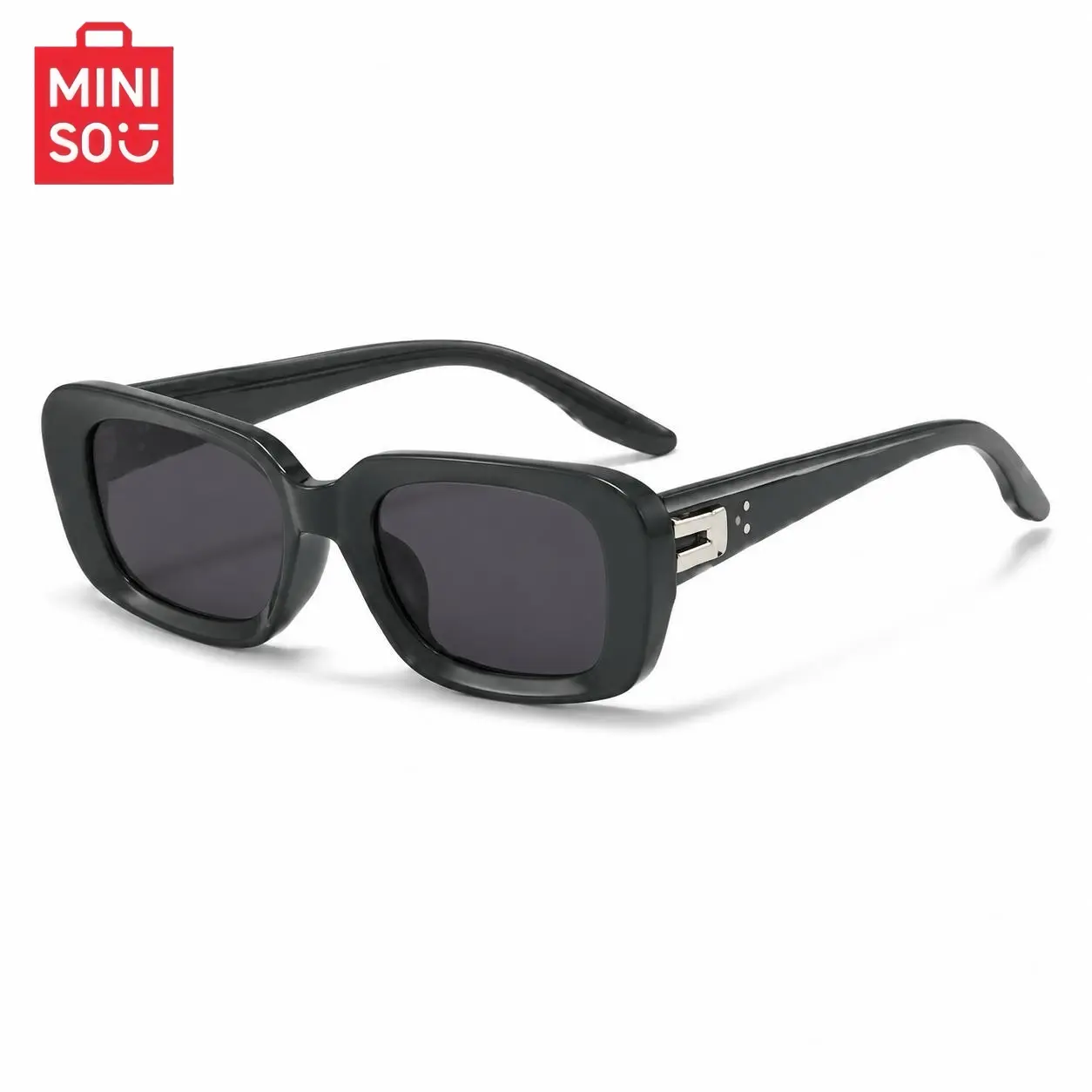 MINISO Full-Rim Minimalist Sunglasses, Eyewear Fashion Accessory with Sun Protection, Ideal for Students for Daily Wear & Travel Style & Practicality Needs
